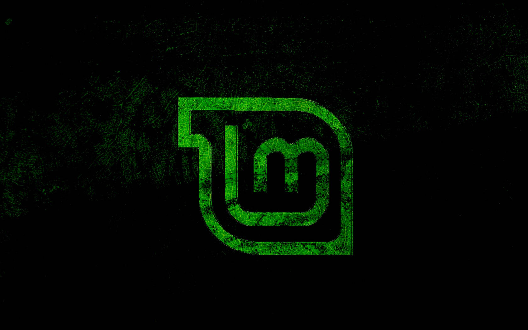Operating System Linux Mint Grunge Logo Wallpaper