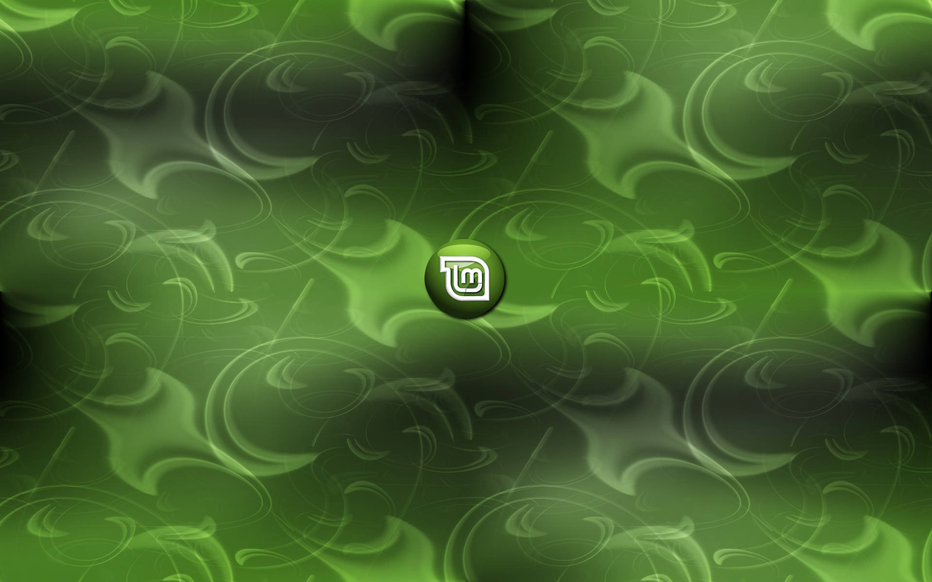 Operating System Linux Mint Logo Abstract Swirl Wallpaper