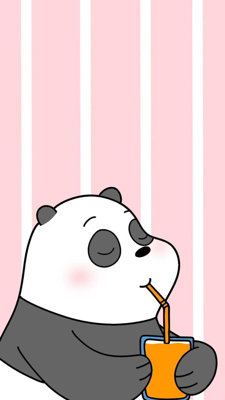 Orange Panda We Bare Bears Wallpaper