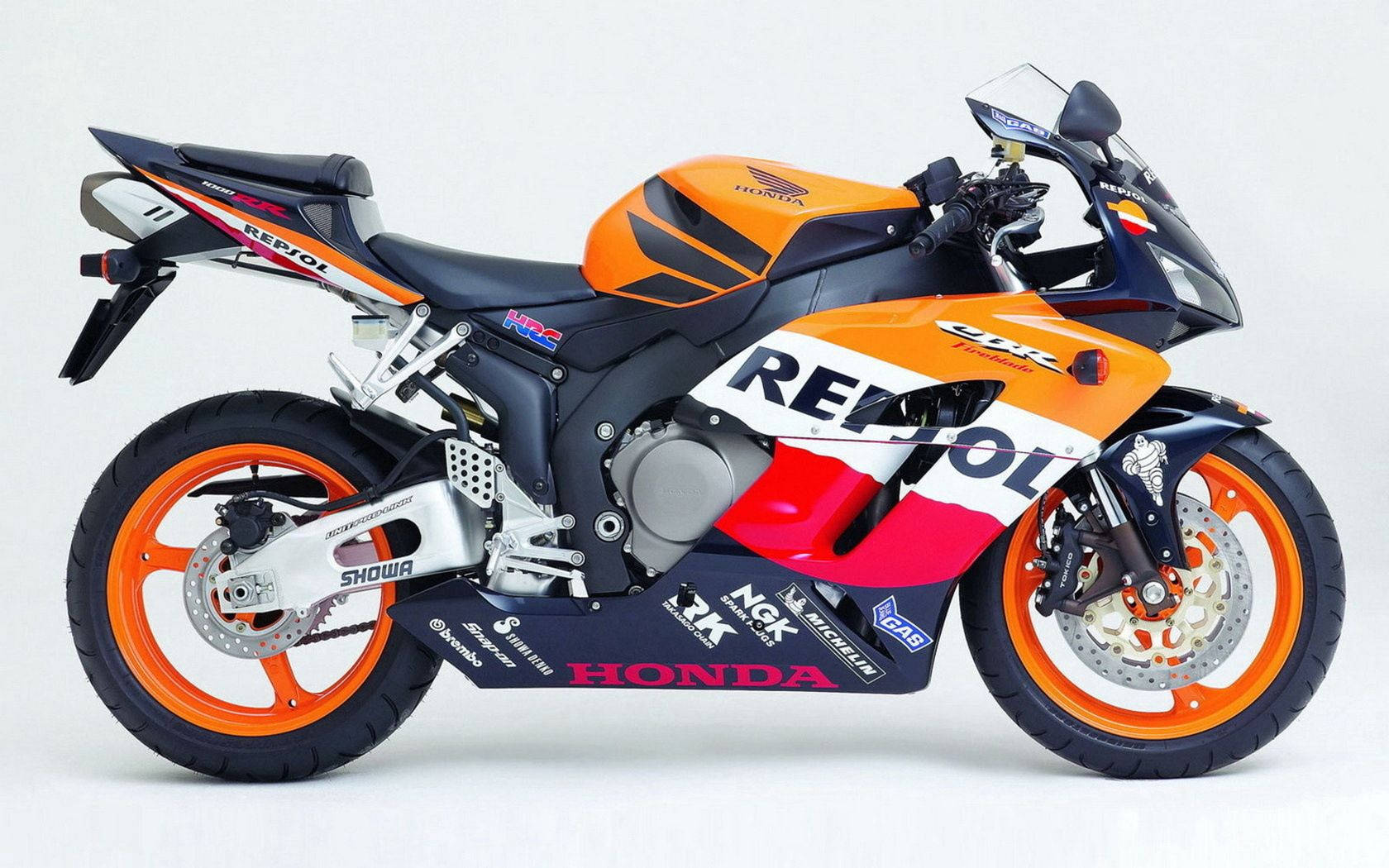 Orange Repsol Honda Motorcycle Wallpaper