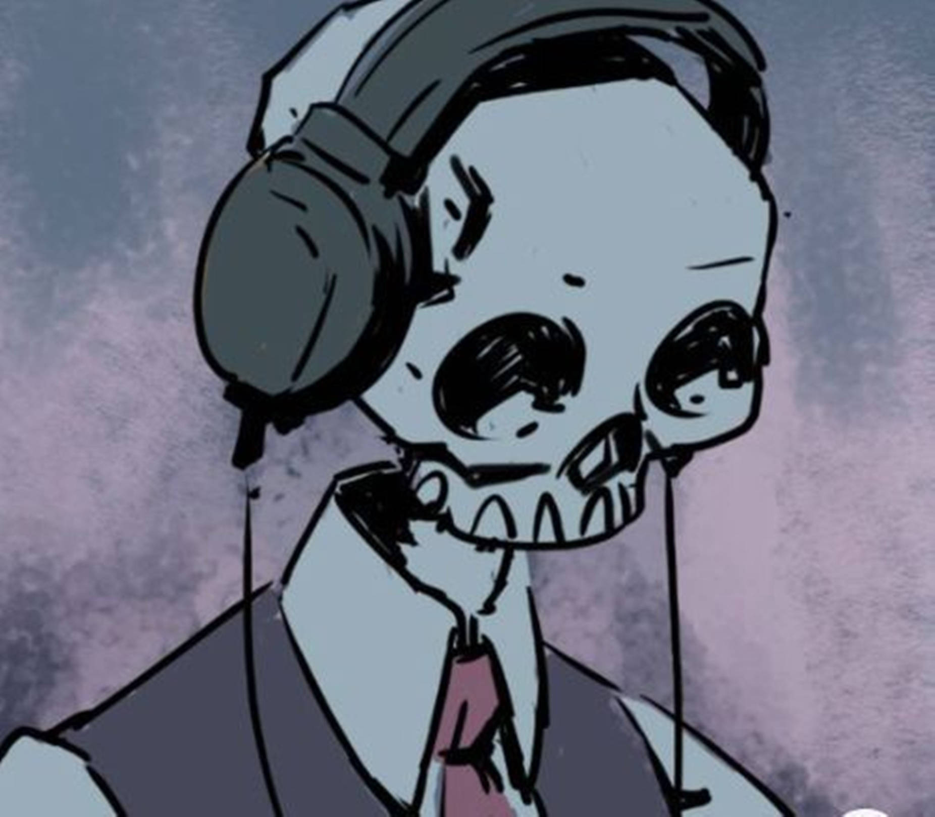 Oscar Zahn Skeleton Headphones Unique Cool Pfp Wallpaper