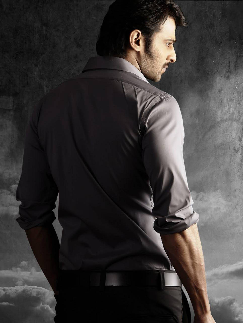 Over Shoulder Prabhas Mirchi Wallpaper