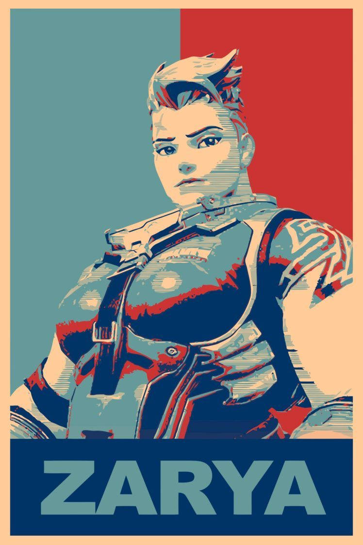 Overwatch Phone Zarya Poster Wallpaper