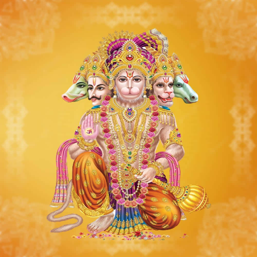 Panchamukha Hanuman Art Wallpaper