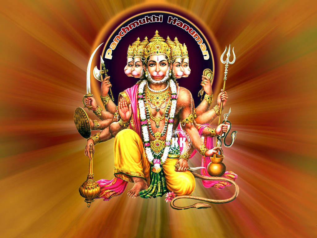 Panchmukhi Hanuman Rounded Icon Wallpaper