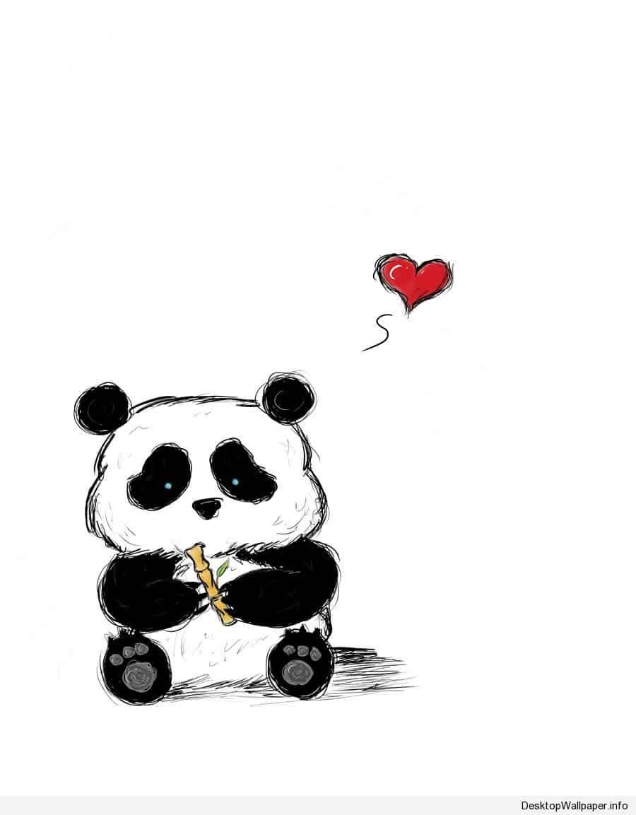 Panda Bamboo Flute Wallpaper