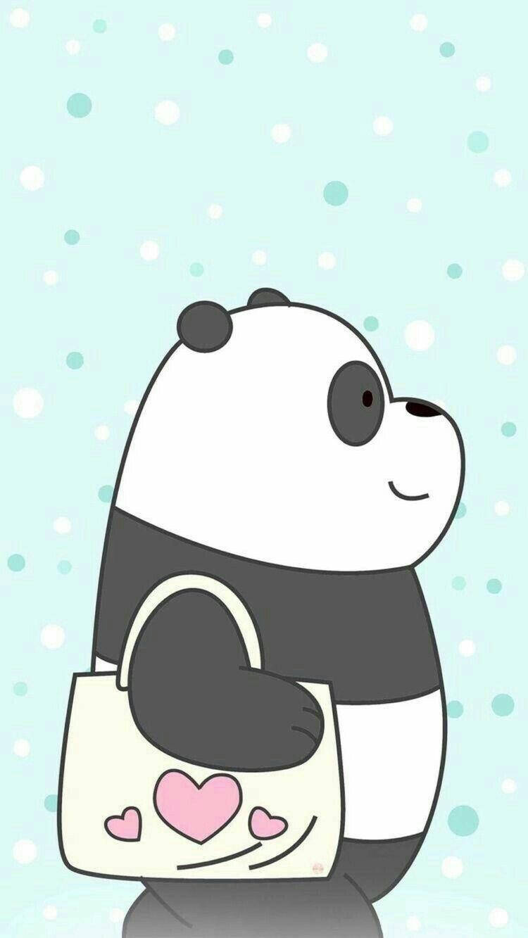 Panda We Bare Bears Tote Wallpaper