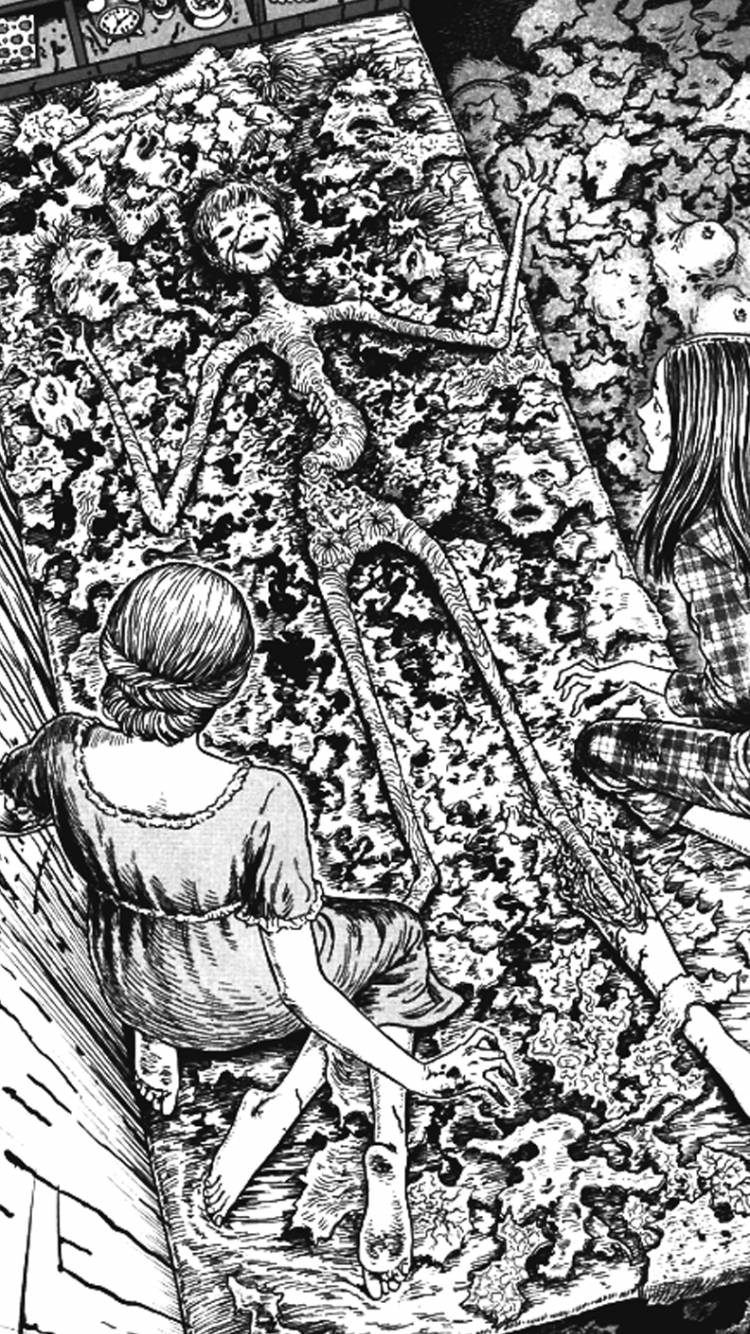 Paper Thin Girl Junji Ito Artwork Wallpaper