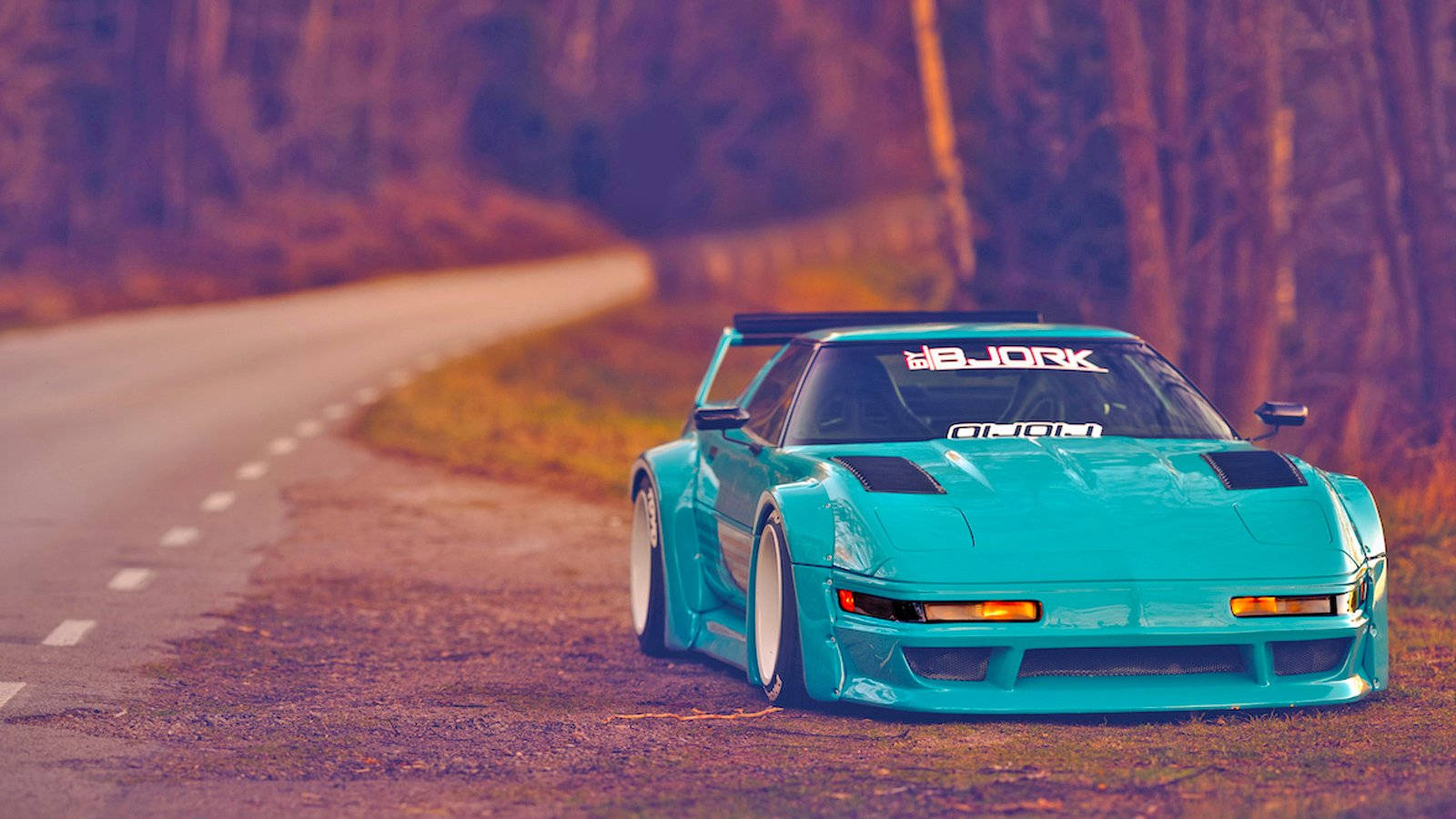 Park Modified C4 Corvette Wallpaper