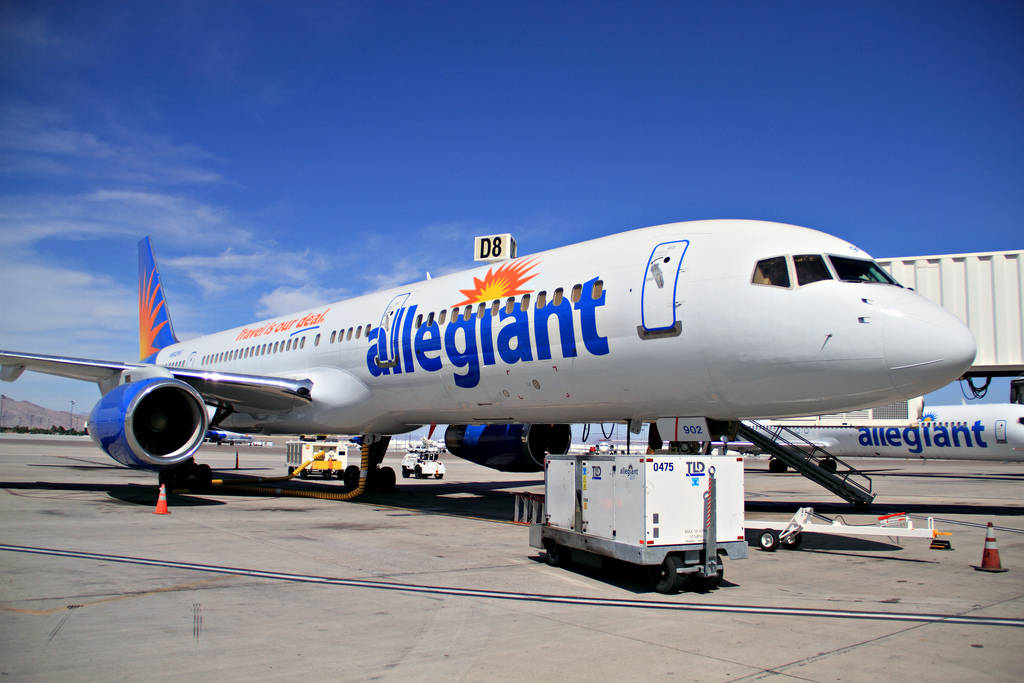 Parked Allegiant Air Wallpaper