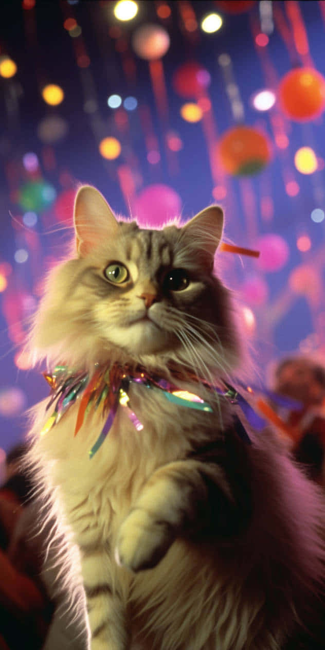 Party Celebration Cat.jpg Wallpaper