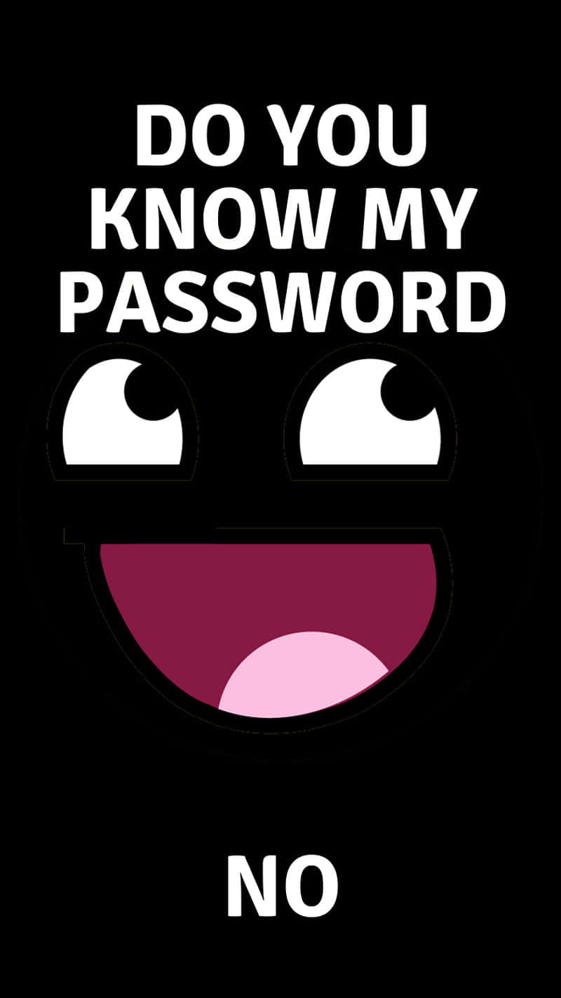 Password Query_ Face Graphic_ No_ Response Wallpaper