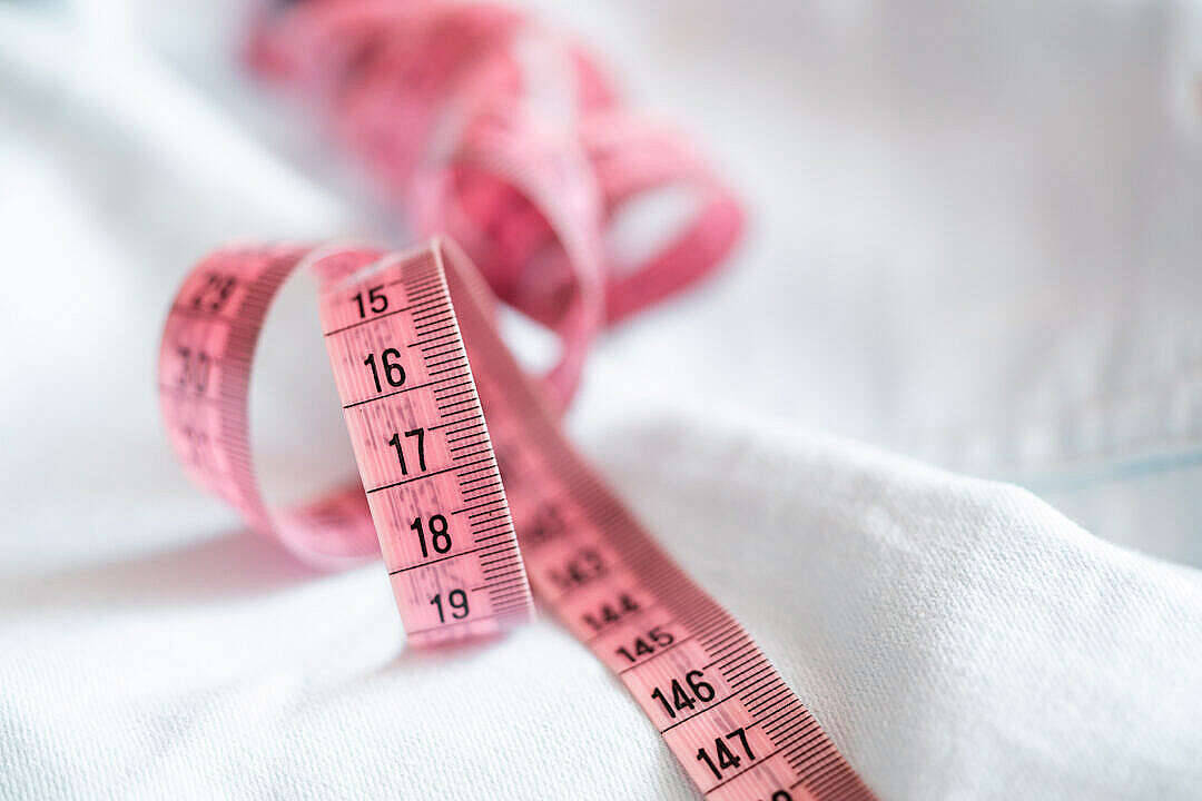 Paste Pink Aesthetic Measuring Tape Wallpaper