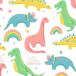 Pastel Aesthetic Dino Wallpaper