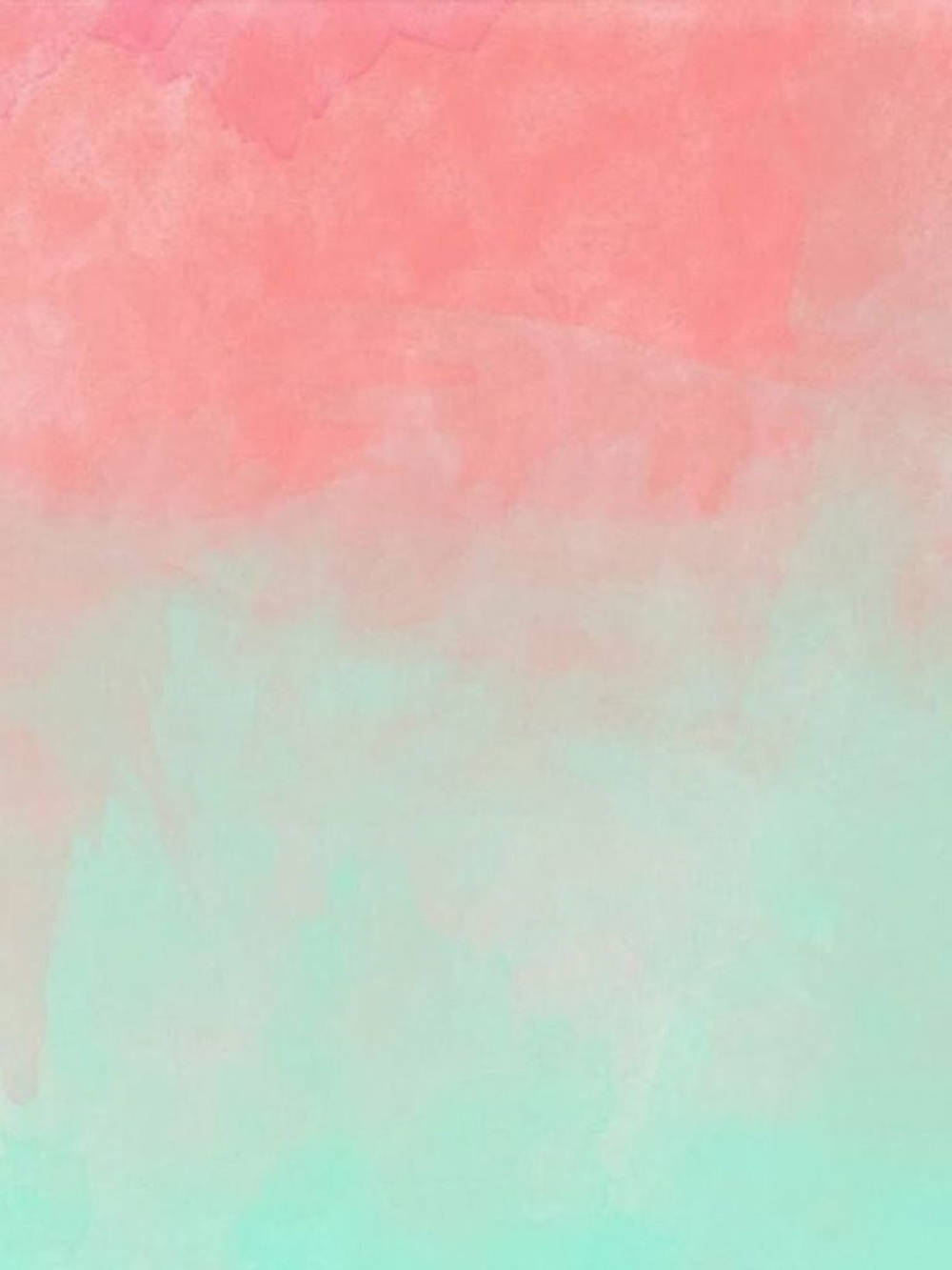 Pastel Ipad Gradient Coral And Mint Green Wallpaper