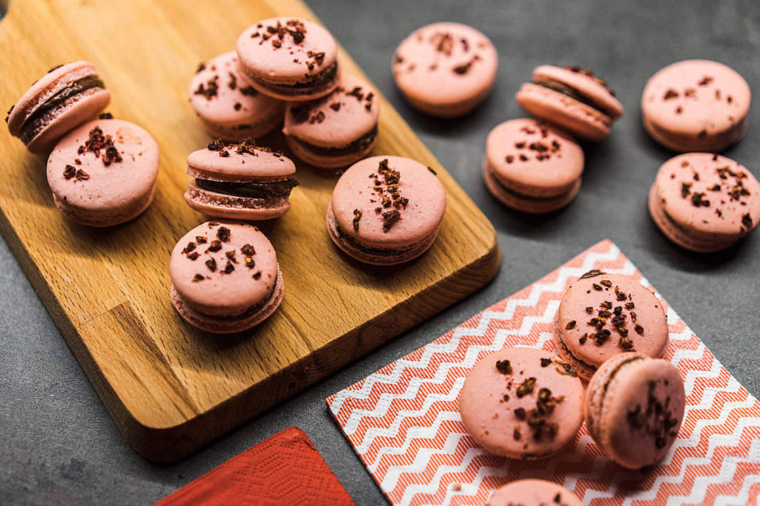 Pastel Pink Aesthetic Macaroon Photography Wallpaper