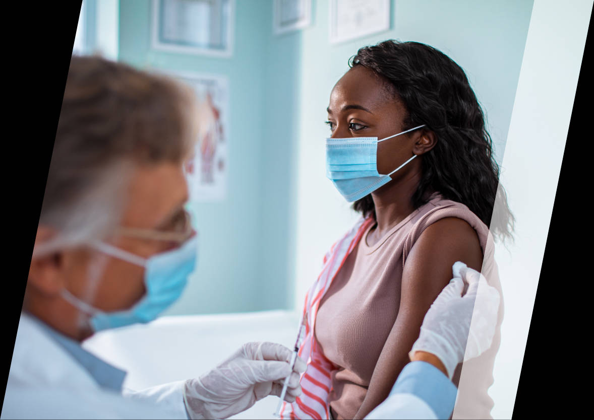 Patient Receiving Vaccine Wallpaper