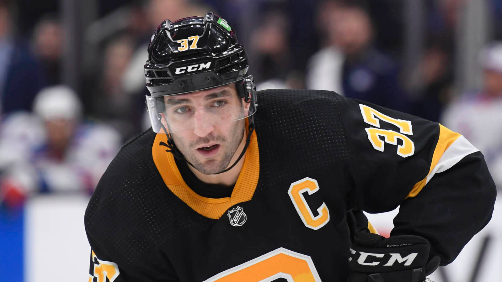 Patrice Bergeron Ice Hockey Centre Photo Wallpaper