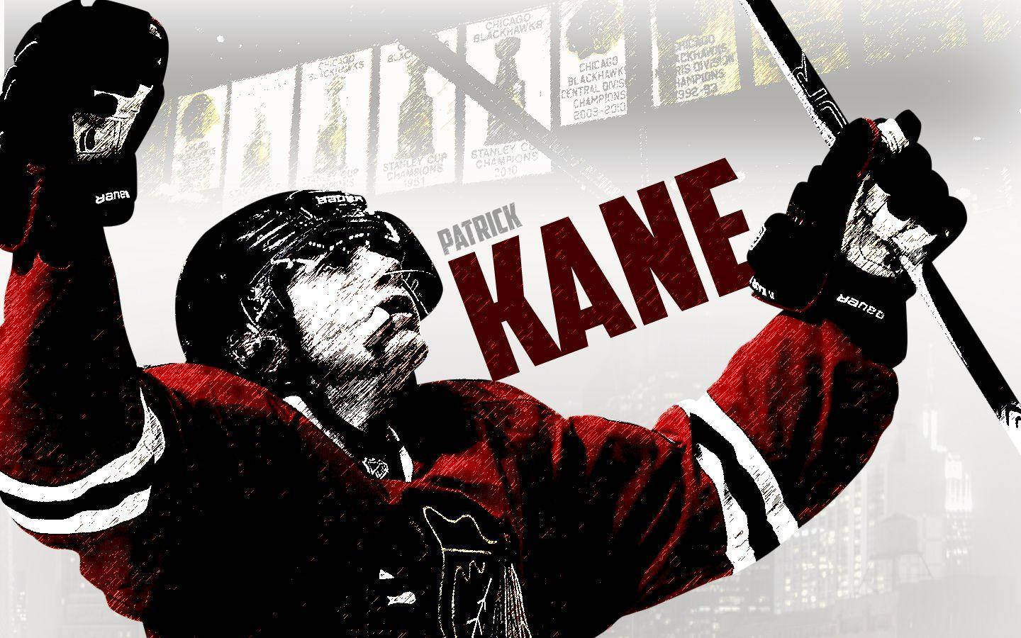 Patrick Kane Fan Art Chicago Blackhawks Celebration Wallpaper