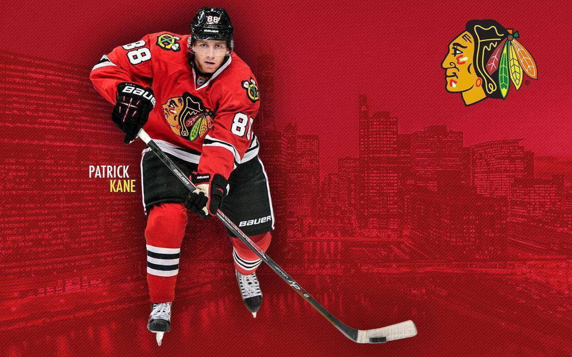 Patrick Kane Red Chicago Fan Art Wallpaper