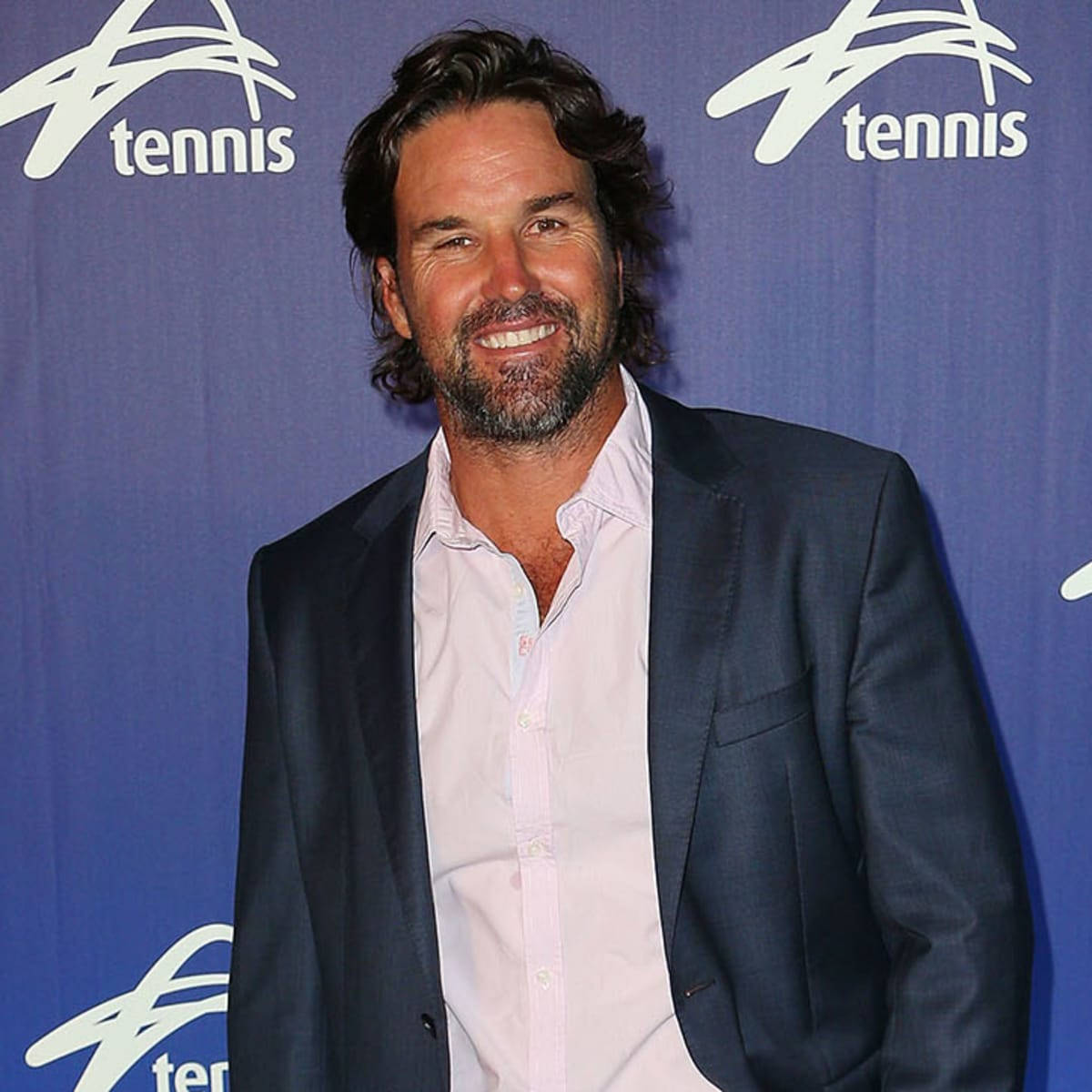 Patrick Rafter Wearing Blazer Event Wallpaper