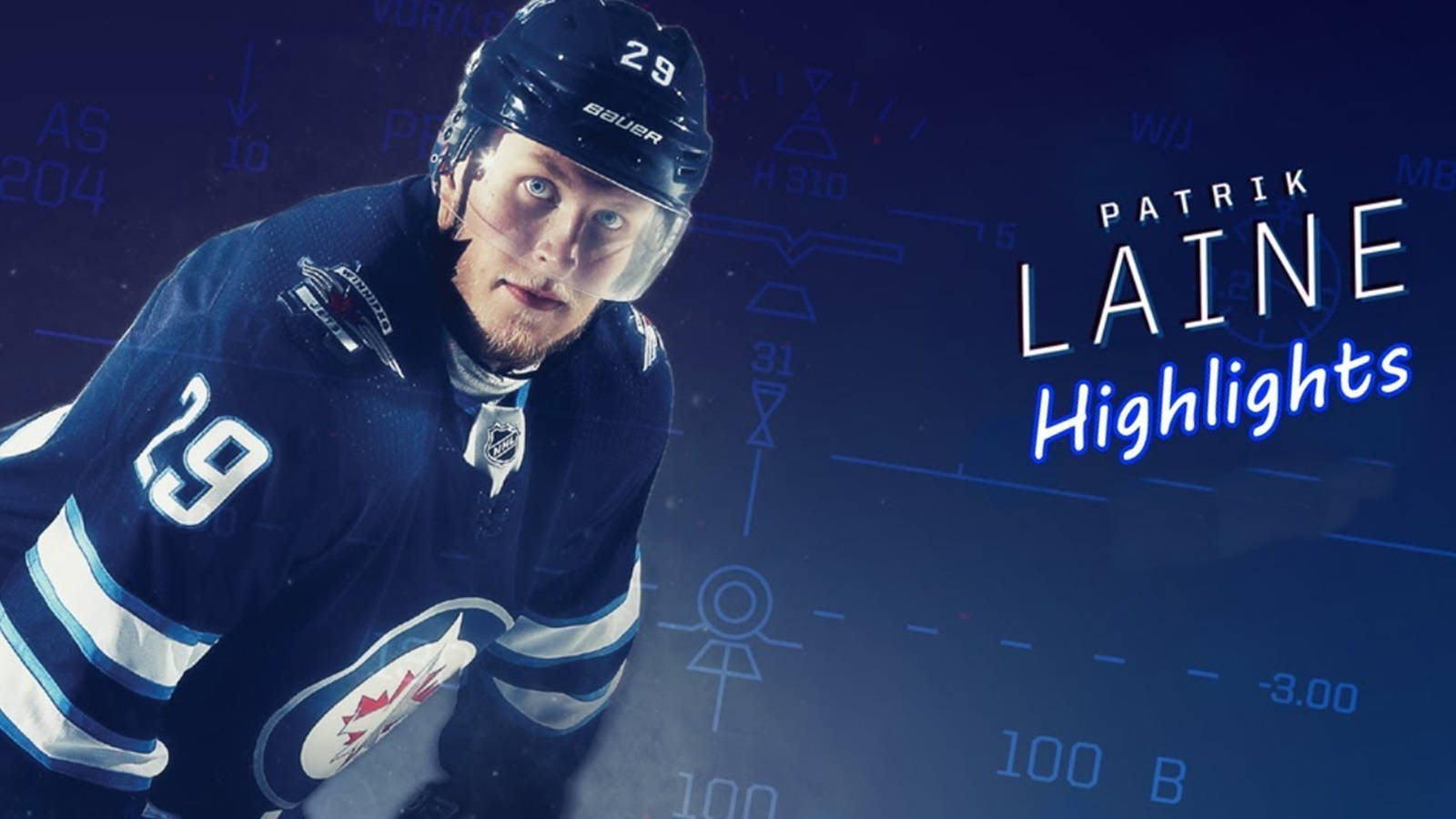 Patrik Laine Highlights Graphic Design Wallpaper