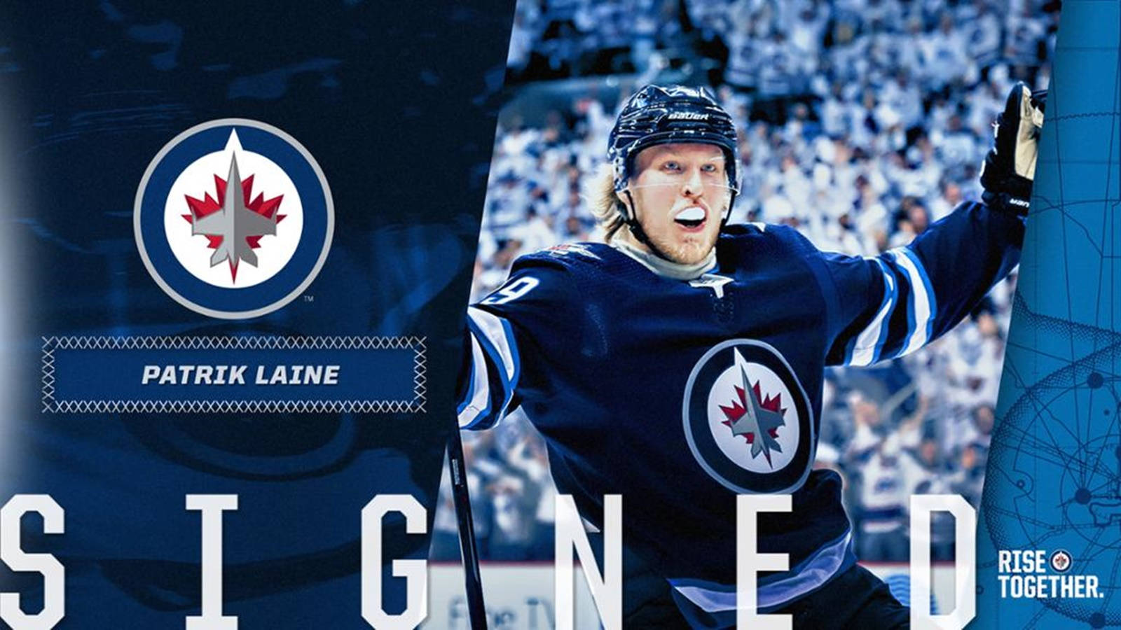 Patrik Laine Signed Rise Together Wallpaper