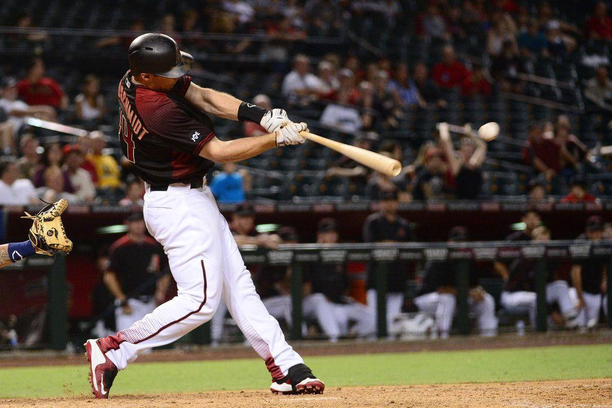 Paul Goldschmidt Swinging Baseball Bat Wallpaper