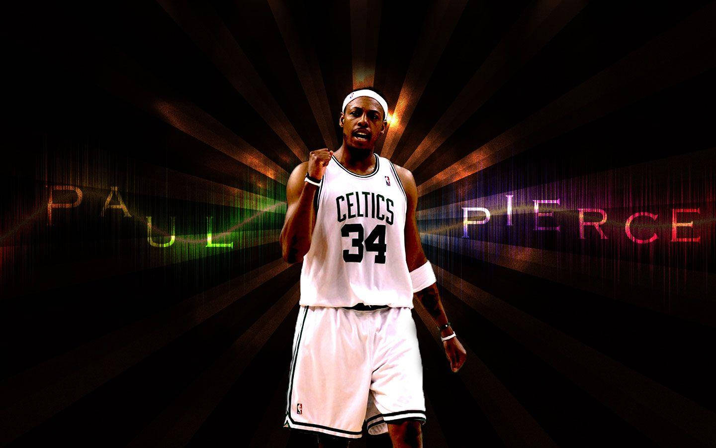 Paul Pierce Lights Name Wallpaper