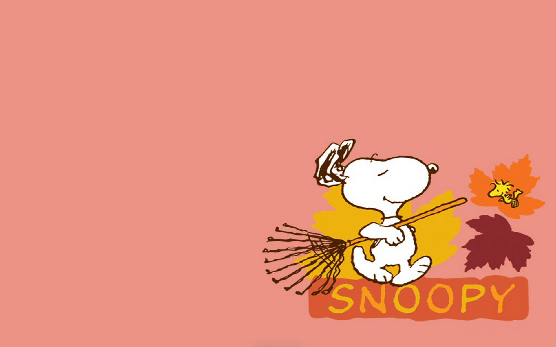 Peanuts Thanksgiving And Autumn Art Wallpaper