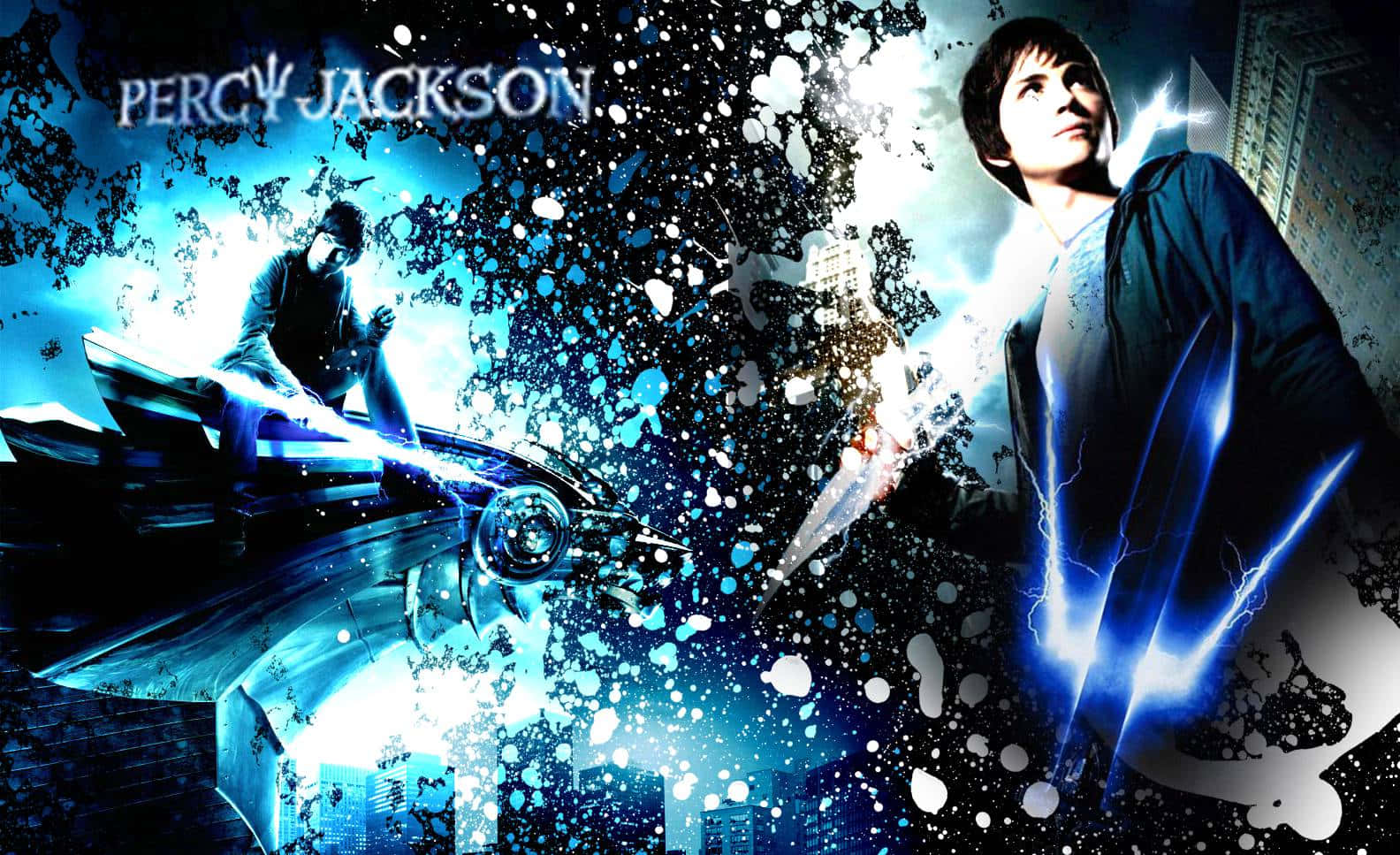 Percy Jackson Graphic Design Wallpaper