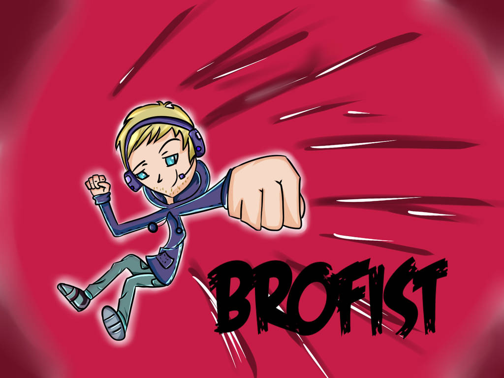 Pewdiepie Brofist Fanart Drawing Wallpaper