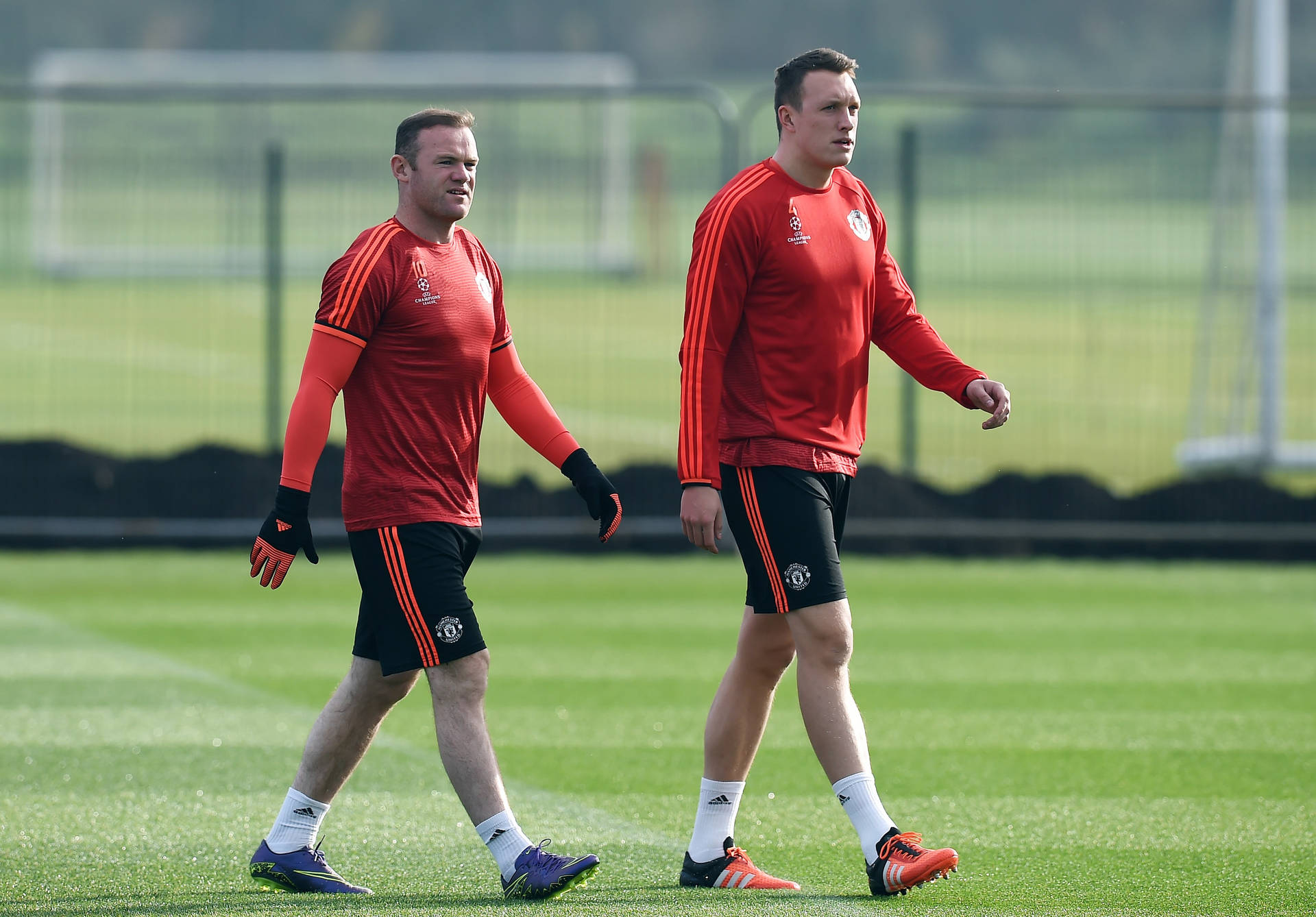 Phil Jones With Wayne Rooney Wallpaper