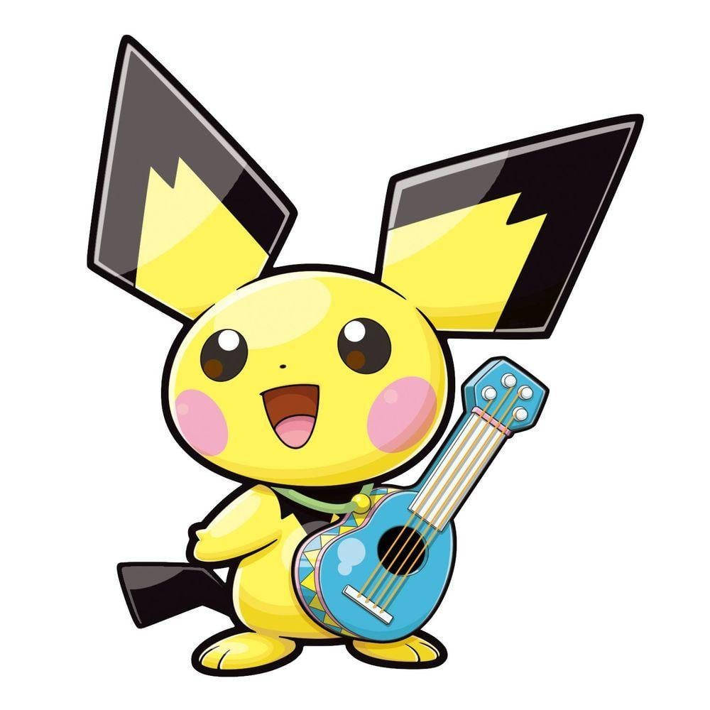 Pichu Playing A Guitar Wallpaper