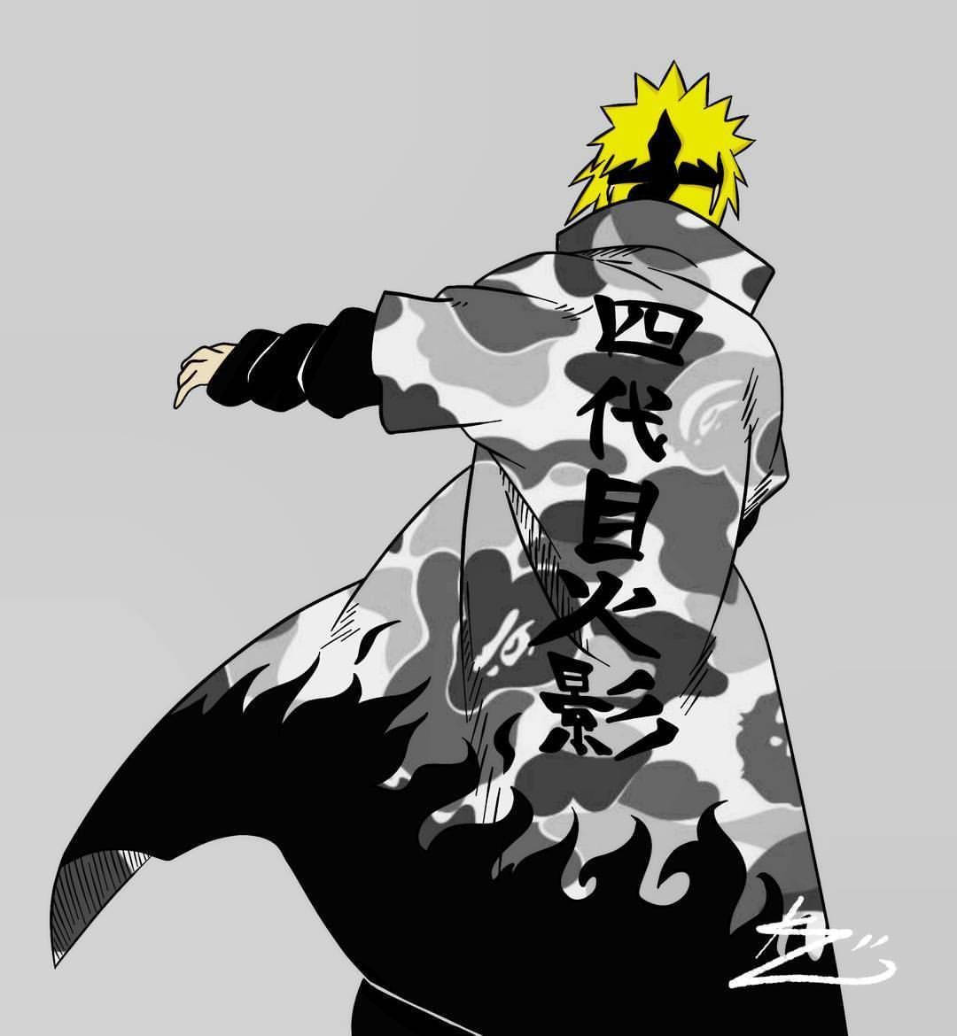 Picture Of Naruto Drip In Back View Wallpaper