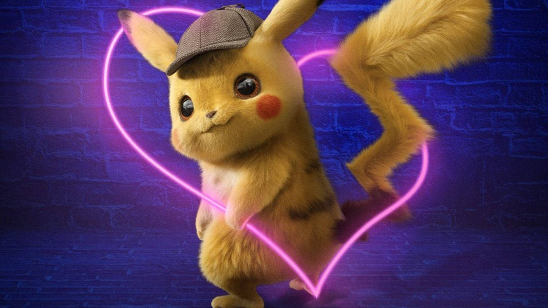 Pikachu 3d Detective Pikachu With Heart Wallpaper