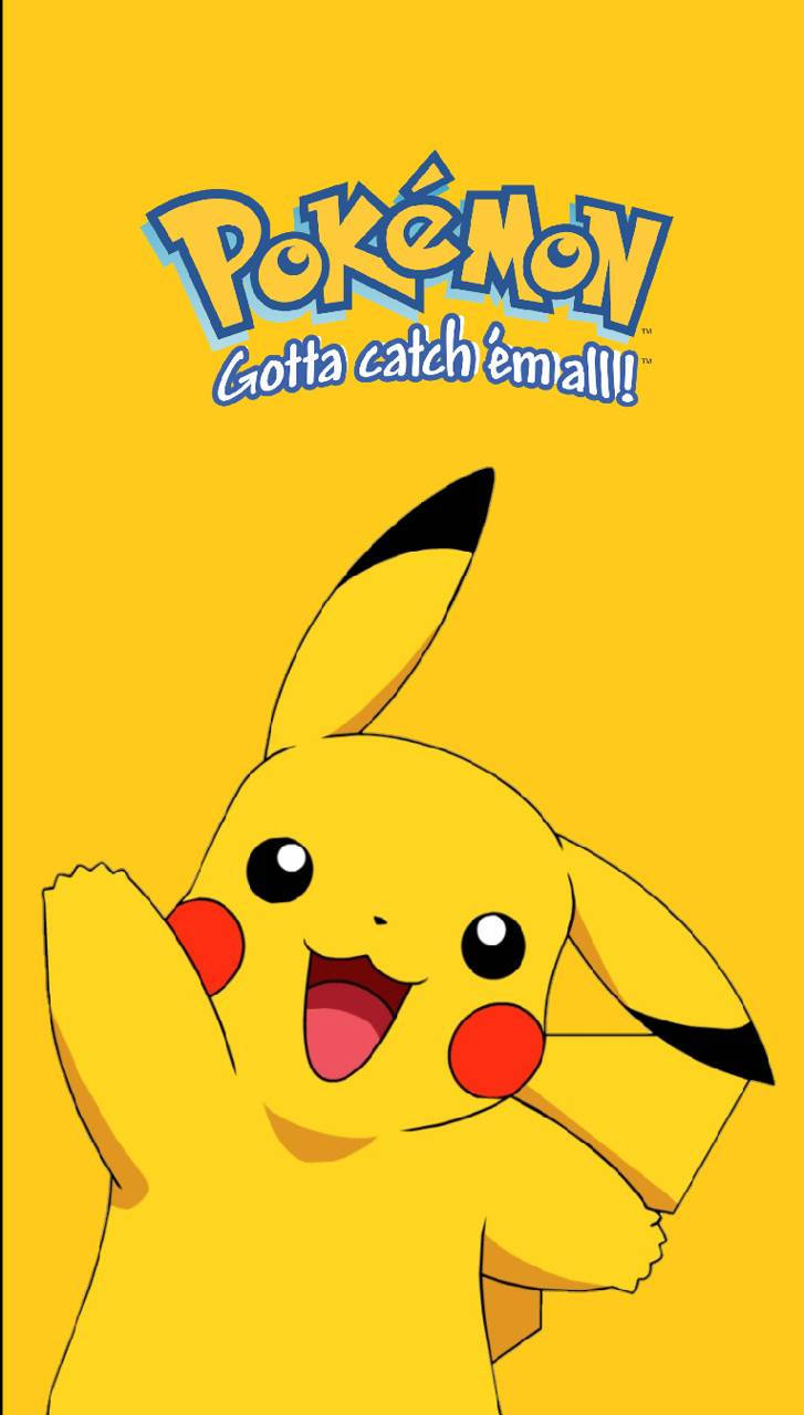 Pikachu Iphone With Logo Wallpaper