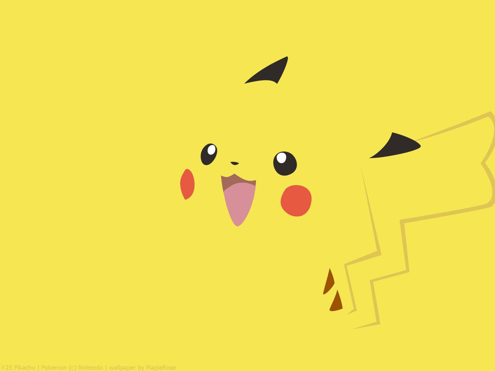 Pikachu Light Yellow Wallpaper