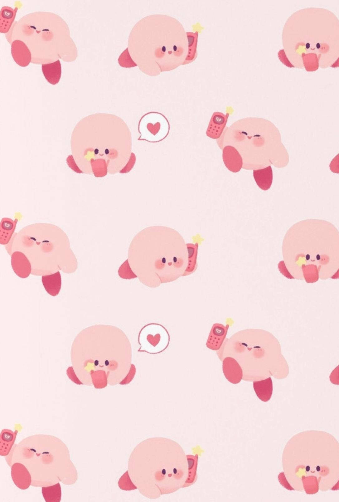 Pink Aesthetic Kirby Wallpaper