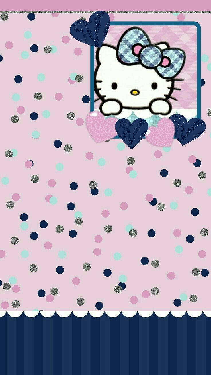 Pink And Blue Hello Kitty Wallpaper