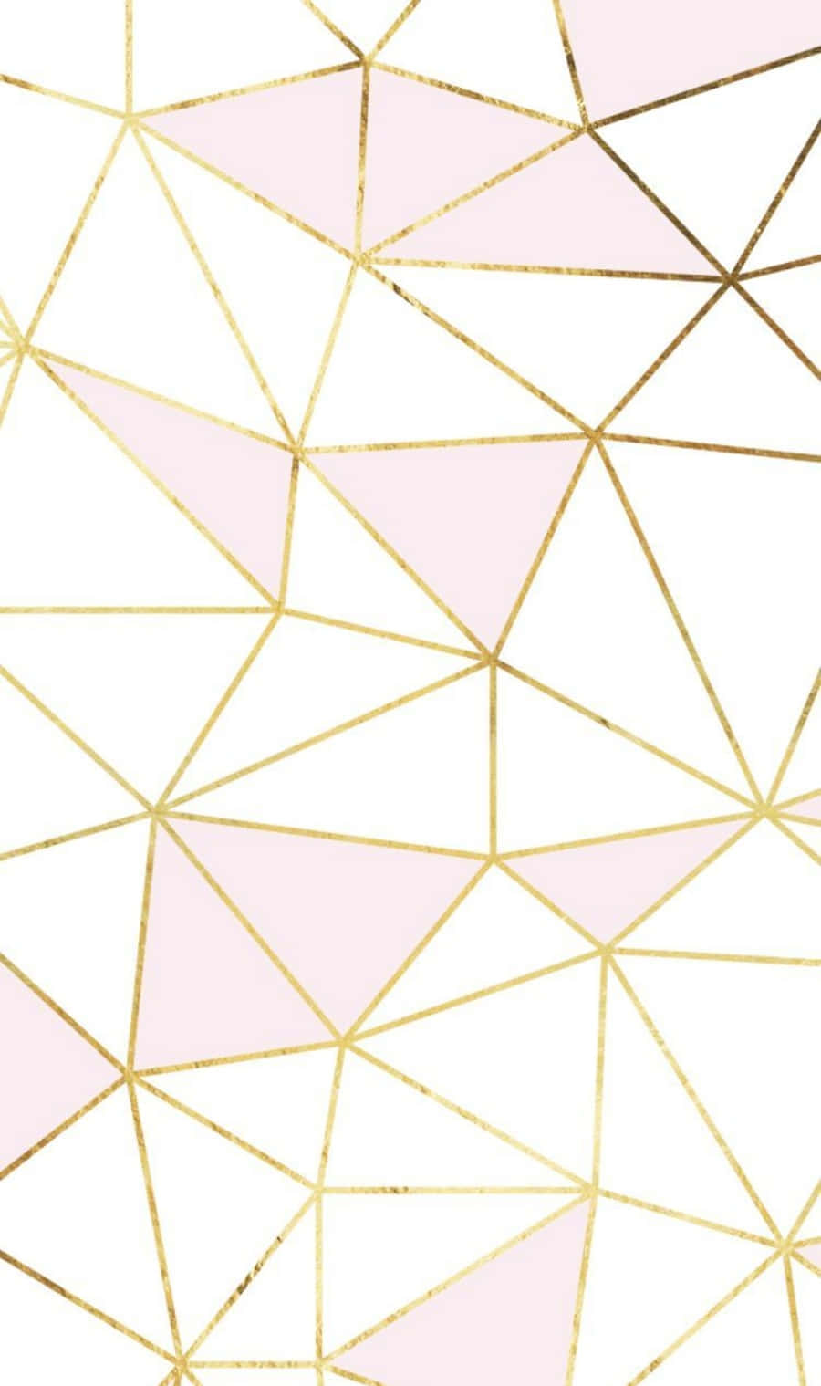 Pink And White Aesthetic Geometric Pattern Wallpaper
