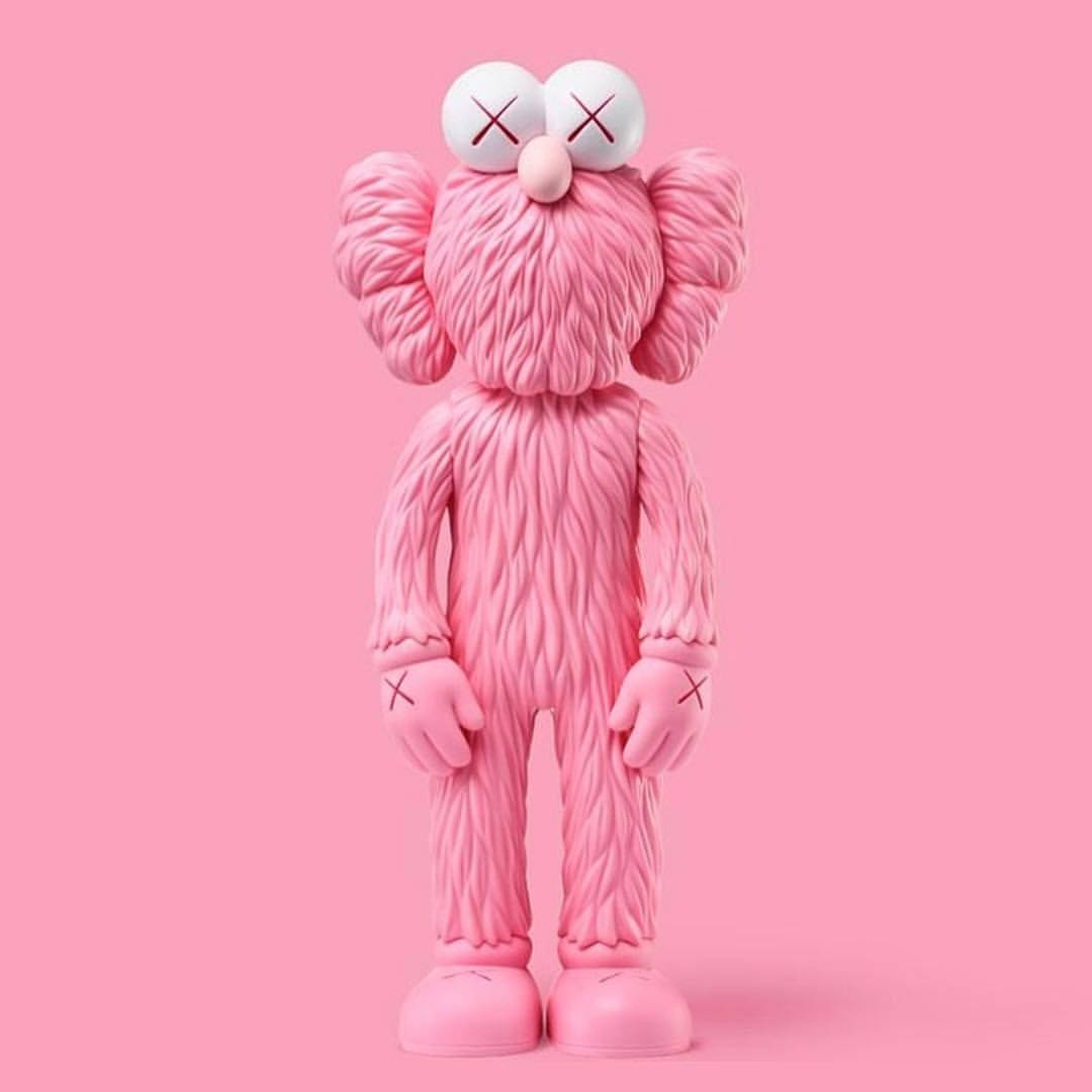 Pink Bff Kaws 4k Wallpaper