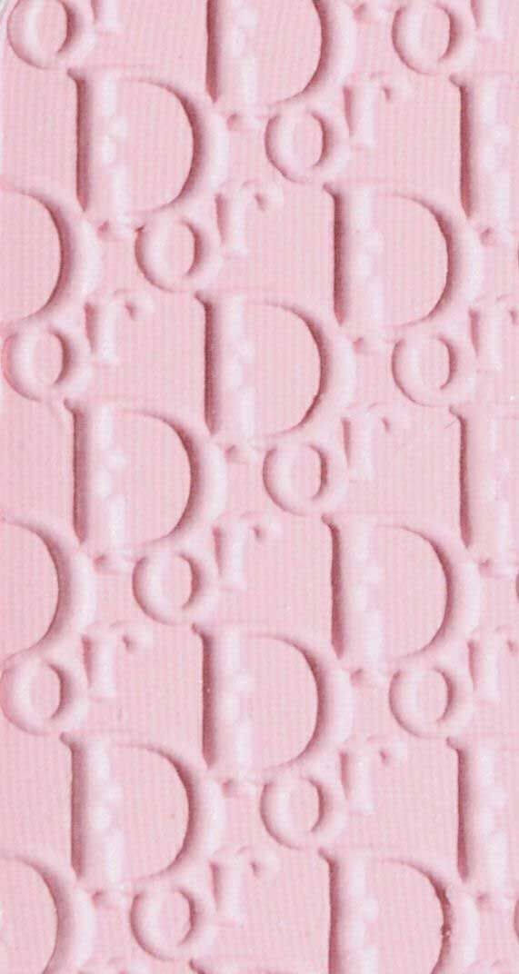 Pink Embossed Dior Phone Wallpaper