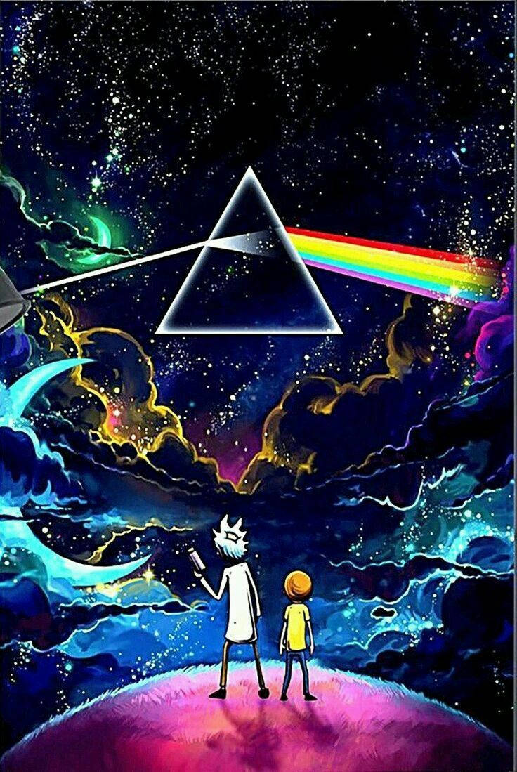 Pink Floyd Rick And Morty Wallpaper