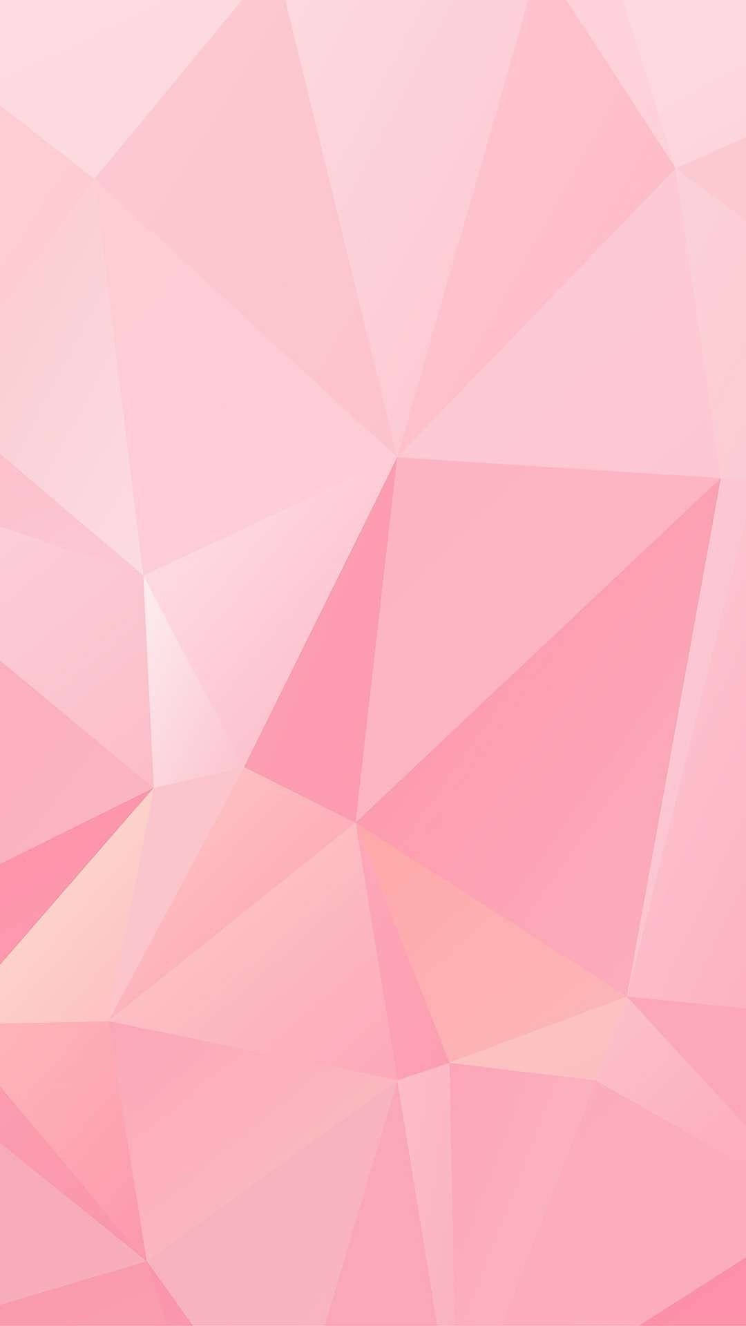 Pink Geometric Triangle Wallpaper