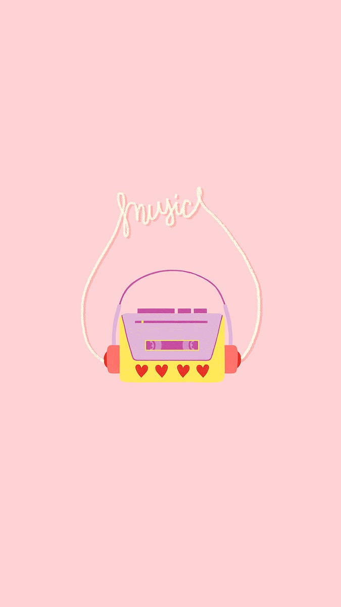 Pink Music Aesthetic Wallpaper