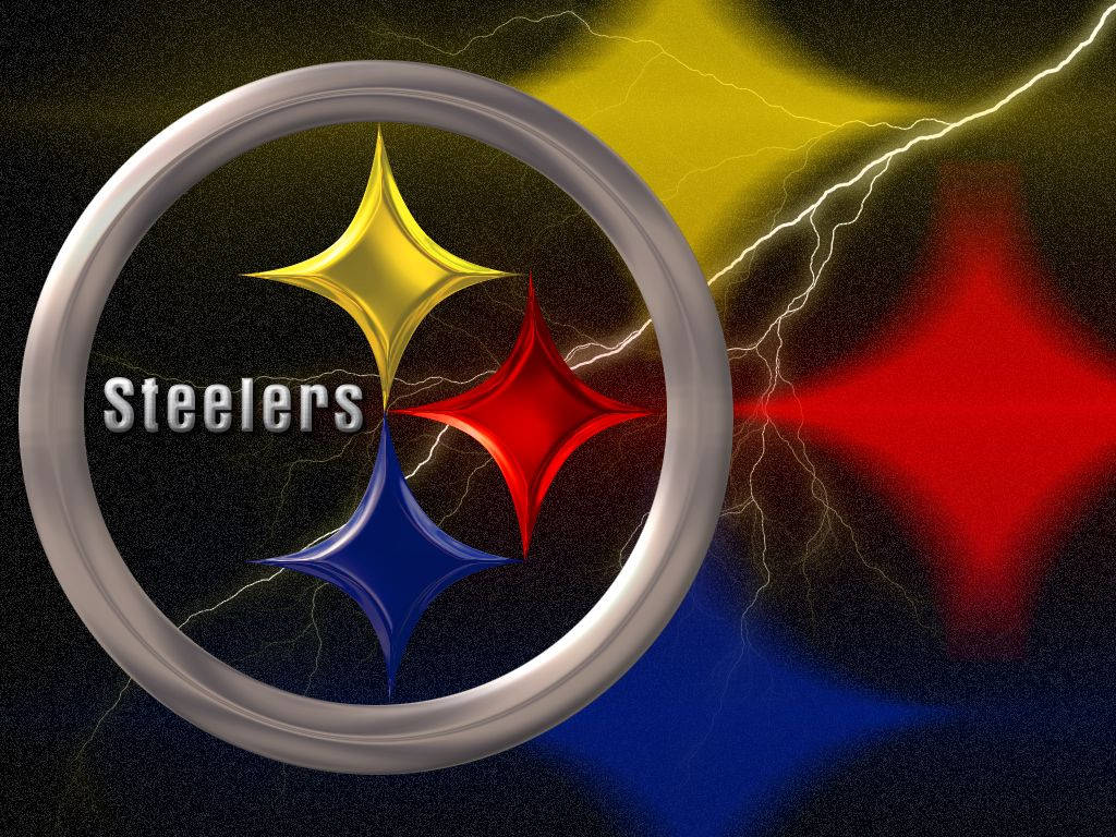Pittsburgh Steelers Abstract Lightning Logo Wallpaper