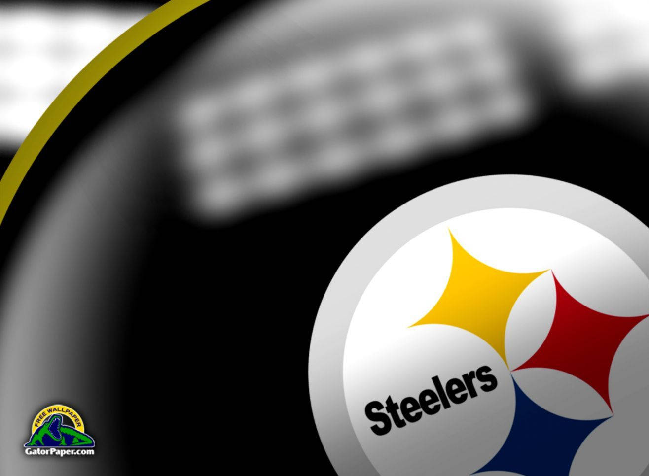 Pittsburgh Steelers Logo Macro Art Wallpaper