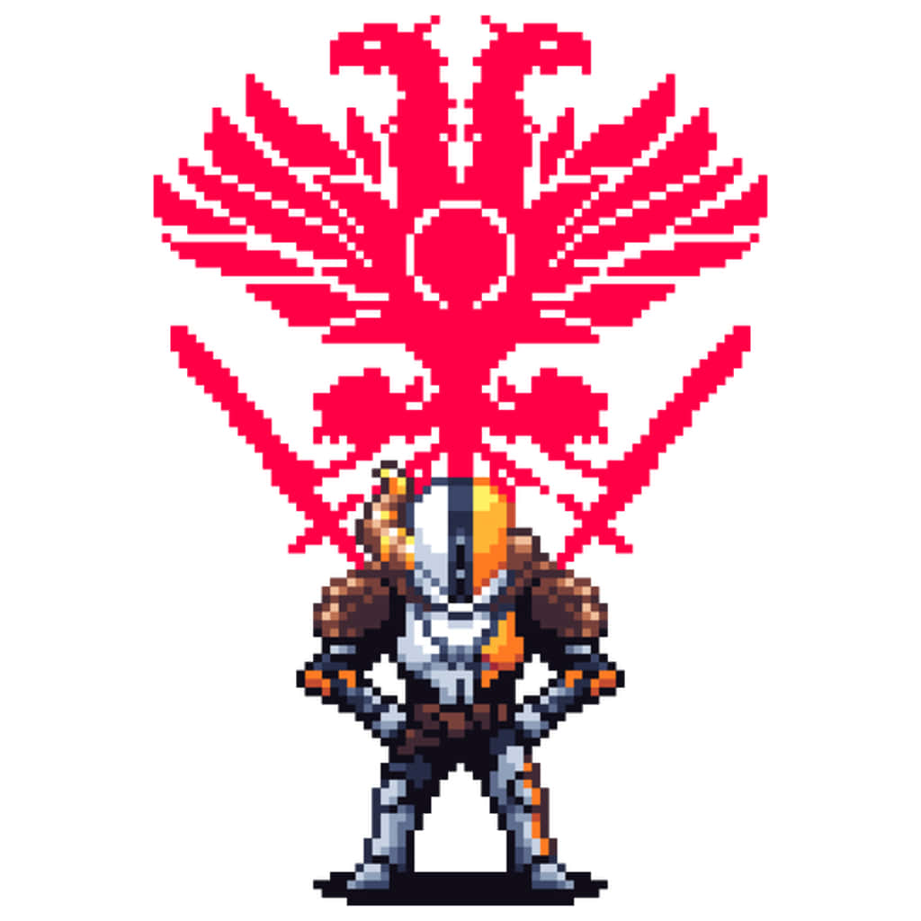 Pixel Art Of Celestine The Visage Of Xivu Arath From Destiny 2 Wallpaper