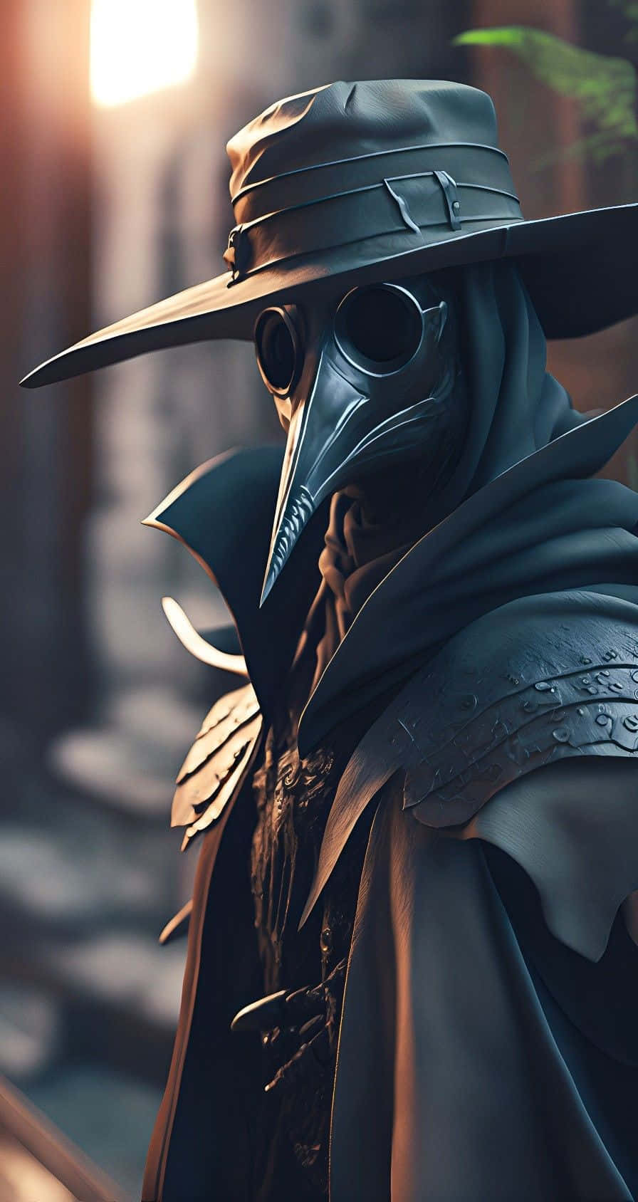 Plague Doctorin Historical Costume Wallpaper